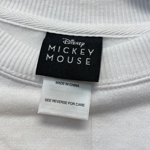 Disney Women's Vintage Mickey Mouse Skiing Sweatshirt White Size XS - Picture 6 of 6